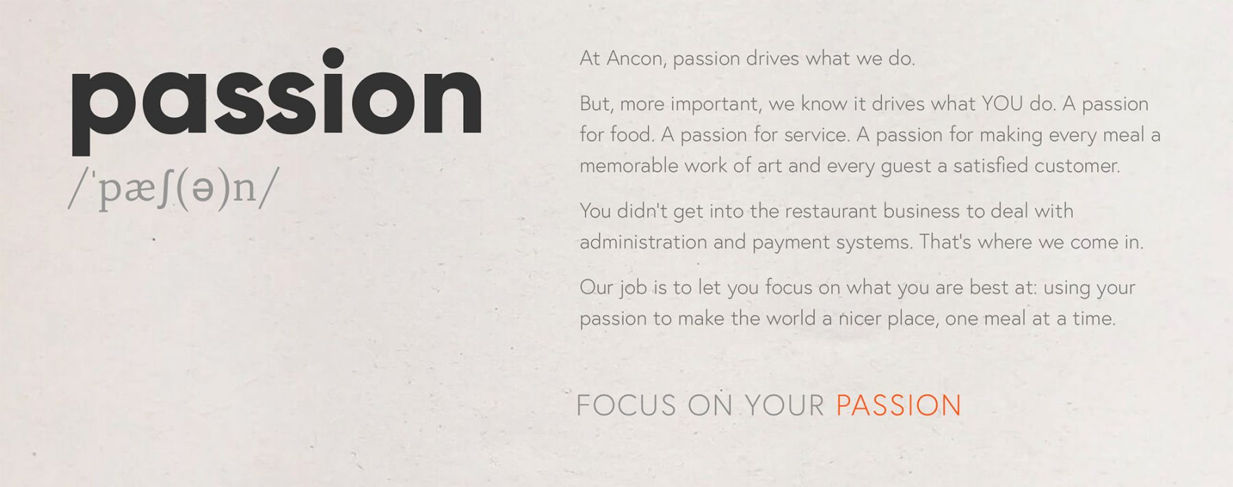 Copywriting from the Ancon web site